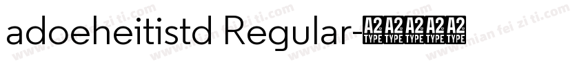 adoeheitistd Regular字体转换